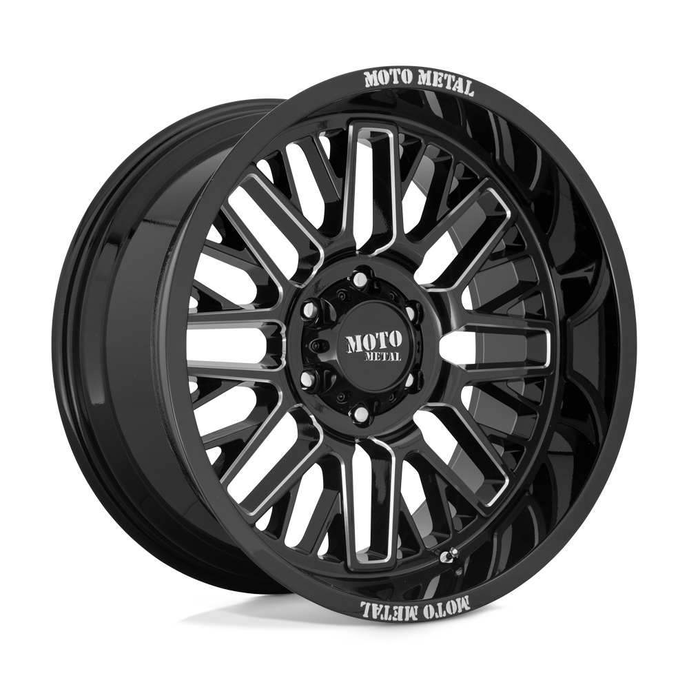 20x9 Moto Metal MO802 Gloss Black Milled Wheel 6x4.5 (18mm)