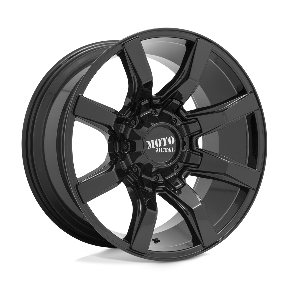 22x10 Moto Metal MO804 SPIDER Gloss Black Wheel 6x135/6x5.5 (-18mm)