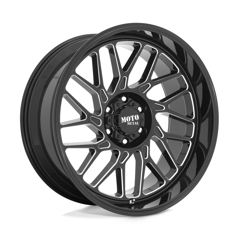 22x10 Moto Metal MO805 Gloss Black Milled Wheel 8x170 (-18mm)