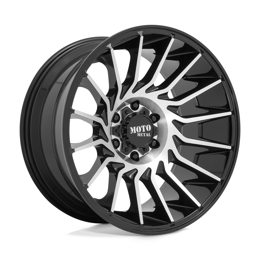 22x10 Moto Metal MO807 Gloss Black Machined Wheel 8x170 (-18mm)