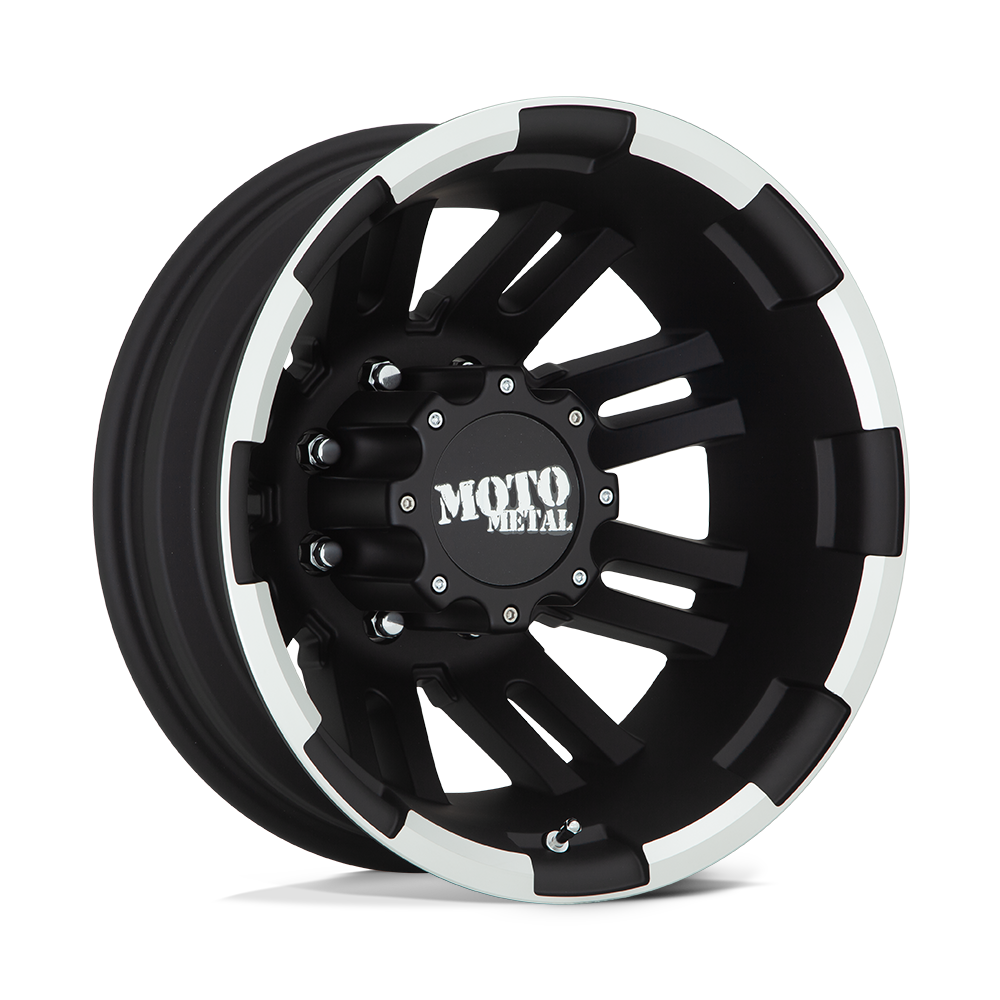 17x6 Moto Metal MO963 Matte Black Machined - Rear Wheel 8X6.5 (-134mm)