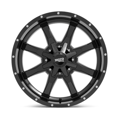 17x9 Moto Metal MO970 Gloss Black With Milled Lip Wheel 6x120/6x5.5 (12mm)