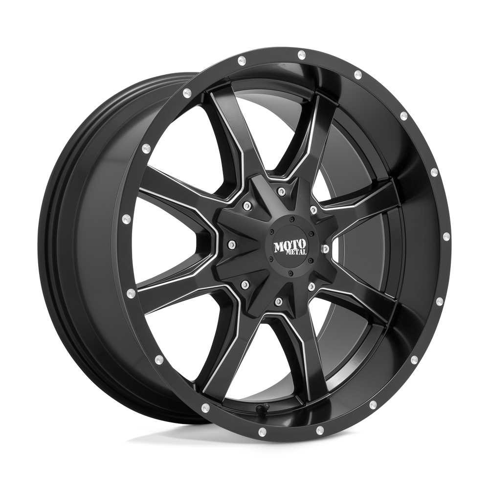 17x8 Moto Metal MO970 Satin Black Milled Wheel BLANK (40mm)