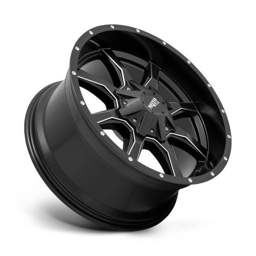 16x8 Moto Metal MO970 Semi Gloss Black Milled Wheel 7x150 (0mm)