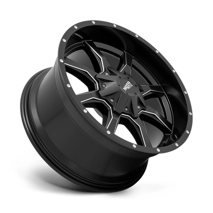 17x9 Moto Metal MO970 Semi Gloss Black Milled Wheel 6x120/6x5.5 (12mm)