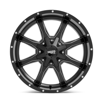 17x9 Moto Metal MO970 Semi Gloss Black Milled Wheel 6x120/6x5.5 (12mm)
