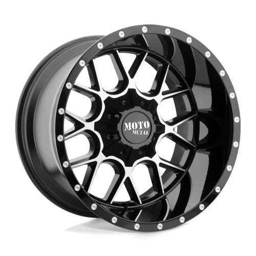 MO986 22X10 5X5.0/135 G-BLK MACH -18MM