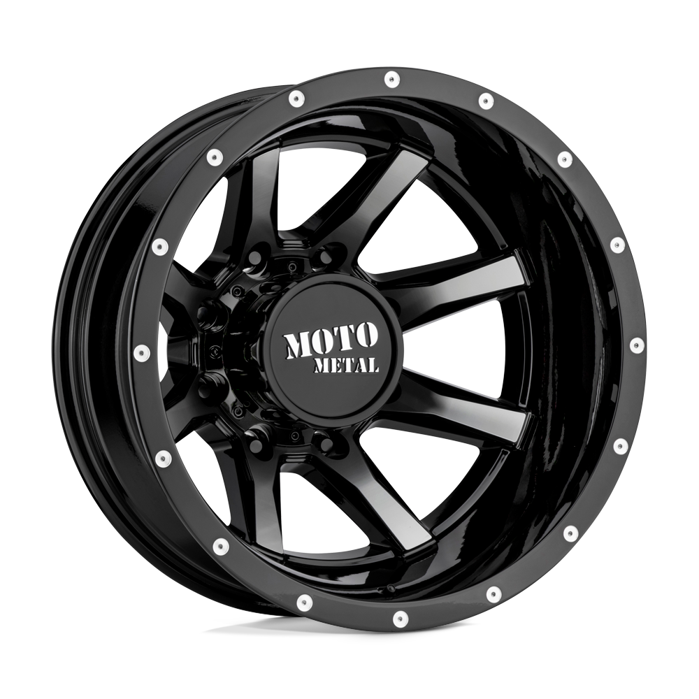 17x6.5 Moto Metal MO995 Gloss Black Machined - Rear Wheel 8X200 (-140mm)