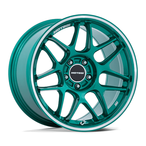19x9.5 Motegi MR158 Tsubaki Hokkaido Green W/ Machined Lip Wheel 5x4.5 (40mm)