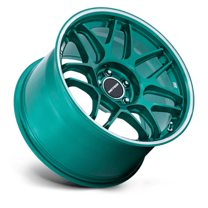 18x8.5 Motegi MR158 Tsubaki Hokkaido Green W/ Machined Lip Wheel 5x100 (30mm)
