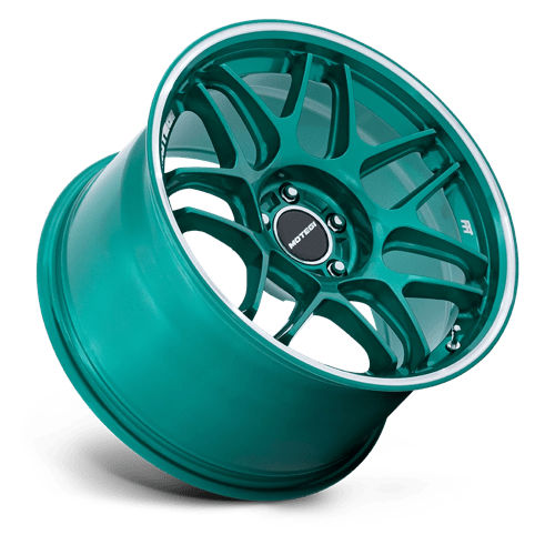 19x8.5 Motegi MR158 Tsubaki Hokkaido Green W/ Machined Lip Wheel 5x100 (30mm)