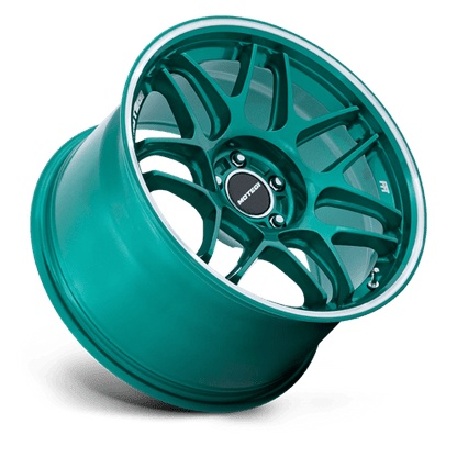 19x8.5 Motegi MR158 Tsubaki Hokkaido Green W/ Machined Lip Wheel 5x100 (30mm)