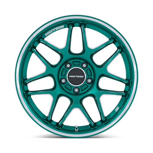 18x10.5 Motegi MR158 Tsubaki Hokkaido Green W/ Machined Lip Wheel 5x112 (35mm)