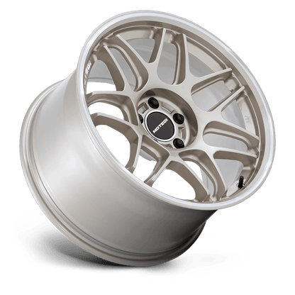18x8.5 Motegi MR158 Tsubaki Motorsport Gold W/ Machined Lip Wheel 5x100 (30mm)