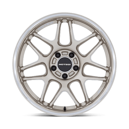 18x10.5 Motegi MR158 Tsubaki Motorsport Gold W/ Machined Lip Wheel 5x4.5 (25mm)
