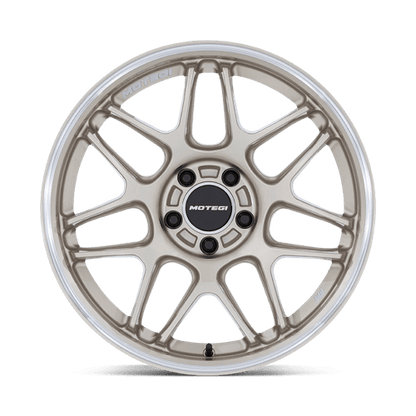 19x9.5 Motegi MR158 Tsubaki Motorsport Gold W/ Machined Lip Wheel 5x4.5 (40mm)