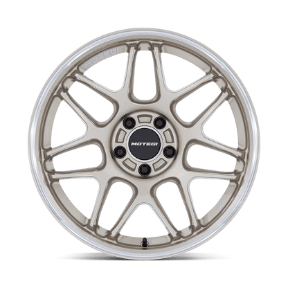 18x8.5 Motegi MR158 Tsubaki Motorsport Gold W/ Machined Lip Wheel 5x4.25 (42mm)