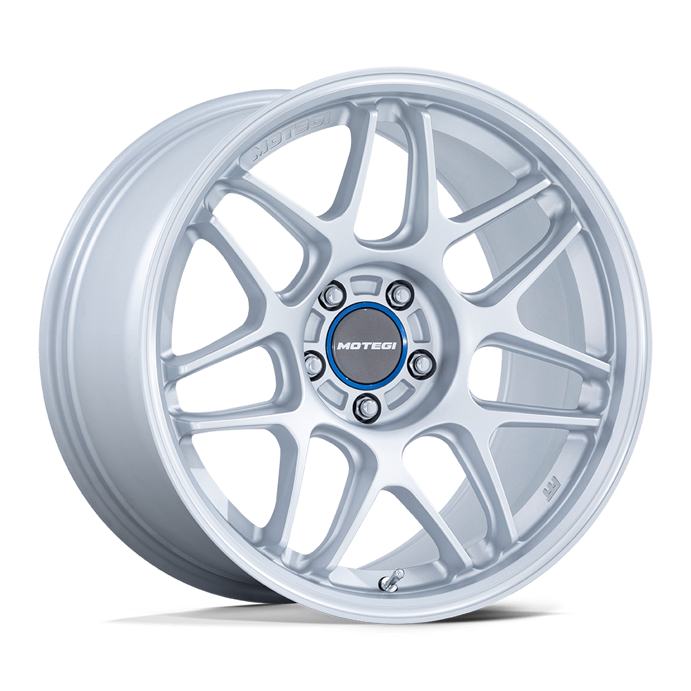19x9.5 Motegi MR158 Tsubaki Hyper Silver W/ Machined Lip Wheel 5x4.5 (25mm)