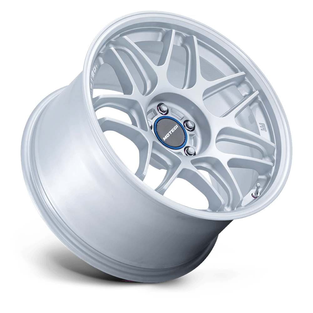 18x8.5 Motegi MR158 Tsubaki Hyper Silver W/ Machined Lip Wheel 5x112 (42mm)