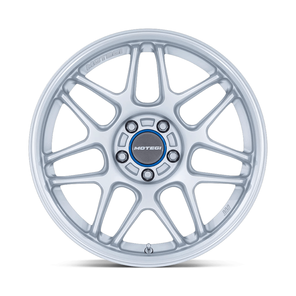 18x8.5 Motegi MR158 Tsubaki Hyper Silver W/ Machined Lip Wheel 5x4.25 (42mm)