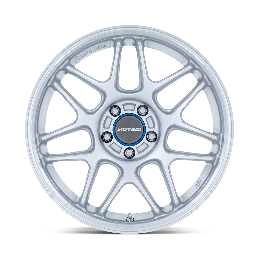 18x8.5 Motegi MR158 Tsubaki Hyper Silver W/ Machined Lip Wheel 5x112 (42mm)