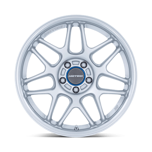 18x8.5 Motegi MR158 Tsubaki Hyper Silver W/ Machined Lip Wheel 5x100 (30mm)