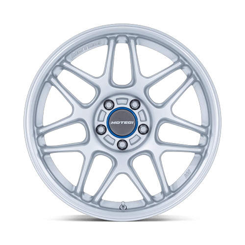 19x8.5 Motegi MR158 Tsubaki Hyper Silver W/ Machined Lip Wheel 5x112 (25mm)