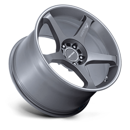 18x8.5 Motegi MR159 Battle V Gunzilla W/ Machined Lip Stripe Wheel 5x120 (35mm)