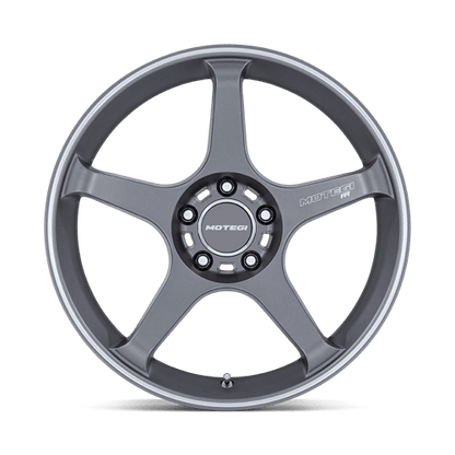 18x8.5 Motegi MR159 Battle V Gunzilla W/ Machined Lip Stripe Wheel 5x100 (30mm)