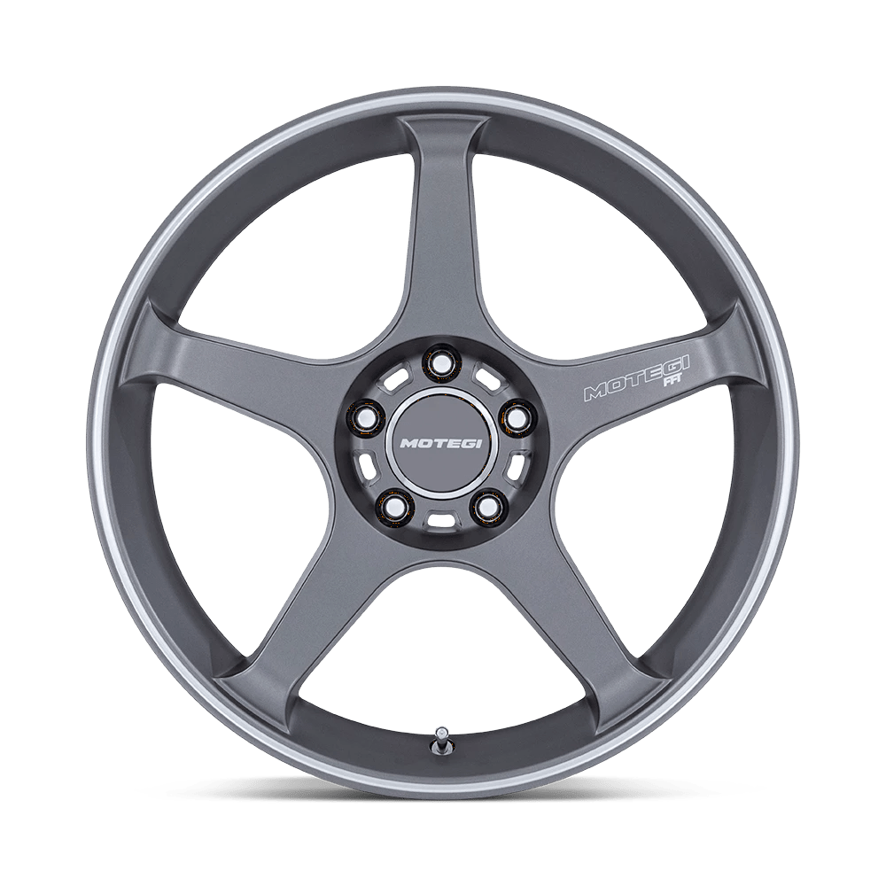 18x9.5 Motegi MR159 Battle V Gunzilla W/ Machined Lip Stripe Wheel 5x4.5 (25mm)
