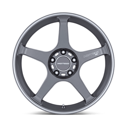 17x8.5 Motegi MR159 Battle V Gunzilla W/ Machined Lip Stripe Wheel 5x4.5 (45mm)