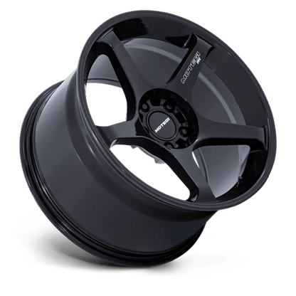 18x9.5 Motegi MR159 Battle V Blackbird Metallic Wheel 5x4.5 (15mm)
