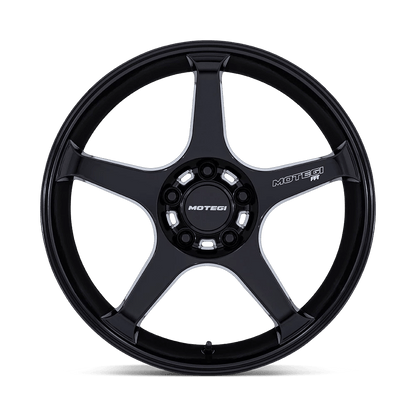 18x10.5 Motegi MR159 Battle V Blackbird Metallic Wheel 5x4.5 (35mm)