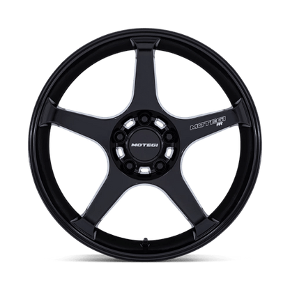 18x9.5 Motegi MR159 Battle V Blackbird Metallic Wheel 5x120 (35mm)