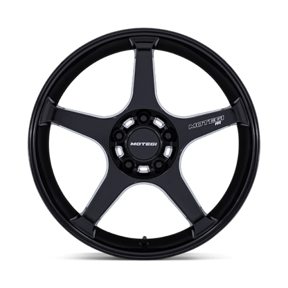 18x9.5 Motegi MR159 Battle V Blackbird Metallic Wheel 5x120 (35mm)