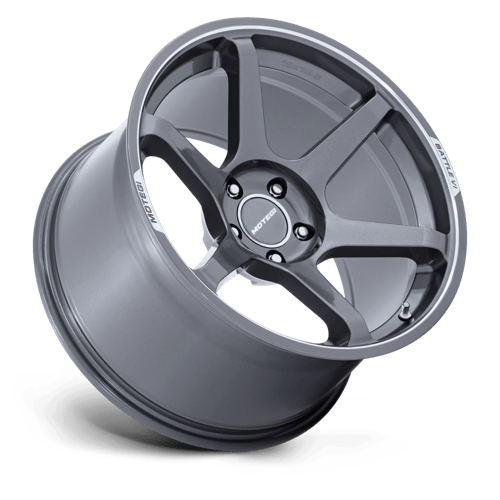 18x8.5 Motegi MR160 Battle VI Glossy Gunzilla W/ Machined Lip Wheel 5x4.5 (35mm)