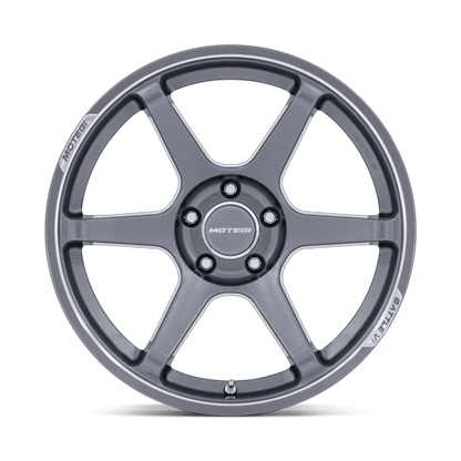18x8.5 Motegi MR160 Battle VI Glossy Gunzilla W/ Machined Lip Wheel 5x100 (30mm)