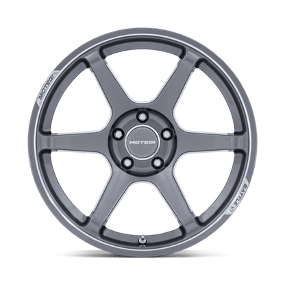 18x8.5 Motegi MR160 Battle VI Glossy Gunzilla W/ Machined Lip Wheel 5x4.5 (35mm)