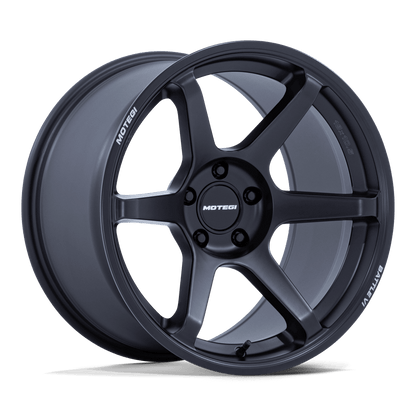 18x9.5 Motegi MR160 Battle VI Matte Blackbird Metallic Wheel 5x4.5 (25mm)