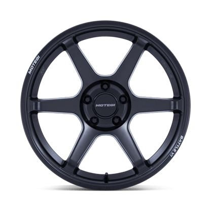 18x8.5 Motegi MR160 Battle VI Matte Blackbird Metallic Wheel 5x4.5 (22mm)