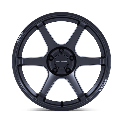18x9.5 Motegi MR160 Battle VI Matte Blackbird Metallic Wheel 5x4.5 (25mm)