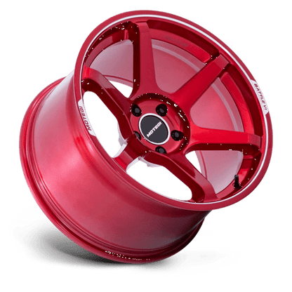 18x8.5 Motegi MR160 Battle VI Cherry Red Metallic Machined Wheel 5x4.5 (35mm)