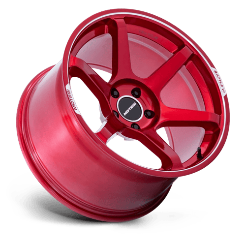 18x8.5 Motegi MR160 Battle VI Cherry Red Metallic Machined Wheel 5x4.5 (35mm)