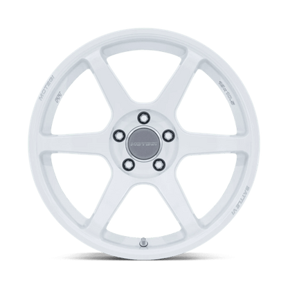 18x10.5 Motegi MR160 Battle VI Matsuri White Pearl Wheel 5x4.5 (25mm)