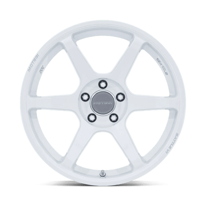 18x8.5 Motegi MR160 Battle VI Matsuri White Pearl Wheel 5x100 (30mm)