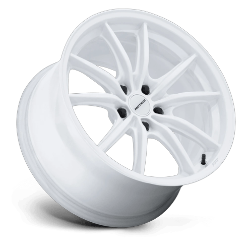 18x8.5 Motegi MR162 Zentoku Glossy White Wheel 5x4.5 (45mm)