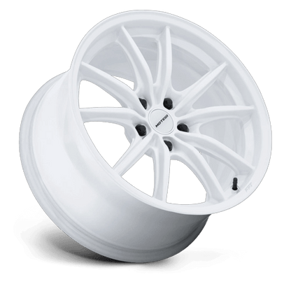 18x8.5 Motegi MR162 Zentoku Glossy White Wheel 5x4.5 (45mm)