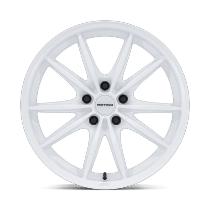 17x8.5 Motegi MR162 Zentoku Glossy White Wheel 5x4.5 (35mm)