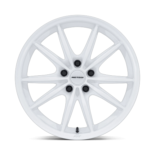 18x9.5 Motegi MR162 Zentoku Glossy White Wheel 5x4.5 (40mm)
