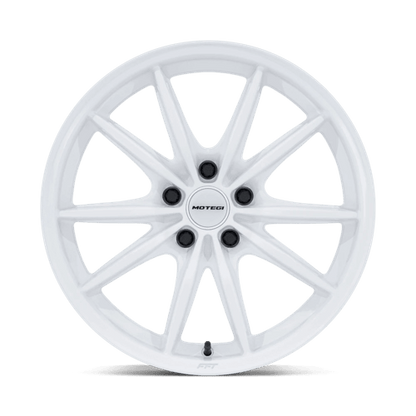 18x8.5 Motegi MR162 Zentoku Glossy White Wheel 5x4.5 (35mm)